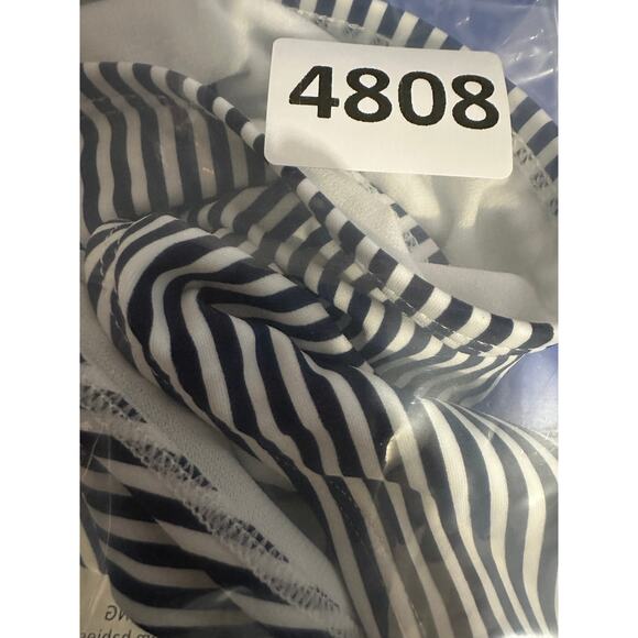 Xhilaration Cheeky Bikini Bottom Navy Blue White Stripe XL - Picture 5 of 5